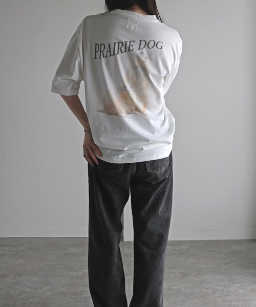COURO(コウロ)の「アニマルワンポイント刺繍バックプリントTシャツ(Tシャツ/カットソー・レディース・ホワイト系7/ホワイト系8/ホワイト/ホワイト系4/ホワイト系6/ホワイト系3/ホワイト系5/ホワイト系/ホワイト系1/ホワイト系2・M/L/XL)」の11枚目の写真