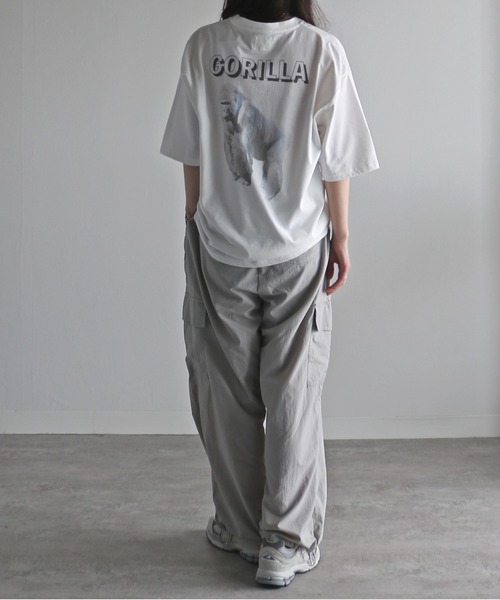 COURO(コウロ)の「アニマルワンポイント刺繍バックプリントTシャツ(Tシャツ/カットソー・レディース・ホワイト系7/ホワイト系8/ホワイト/ホワイト系4/ホワイト系6/ホワイト系3/ホワイト系5/ホワイト系/ホワイト系1/ホワイト系2・M/L/XL)」の20枚目の写真
