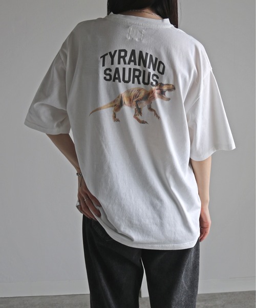 COURO(コウロ)の「アニマルワンポイント刺繍バックプリントTシャツ(Tシャツ/カットソー・レディース・ホワイト系7/ホワイト系8/ホワイト/ホワイト系4/ホワイト系6/ホワイト系3/ホワイト系5/ホワイト系/ホワイト系1/ホワイト系2・M/L/XL)」の22枚目の写真