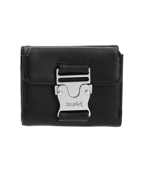 X-girl（エックスガール）の「MOTIF BUCKLE MINI WALLET（財布・レディース・ブラック/ホワイト/パープル・ONE SIZE）」の5枚目の写真