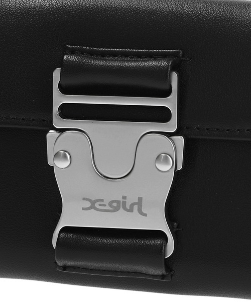 X-girl（エックスガール）の「MOTIF BUCKLE MINI WALLET（財布・レディース・ブラック/ホワイト/パープル・ONE SIZE）」の8枚目の写真