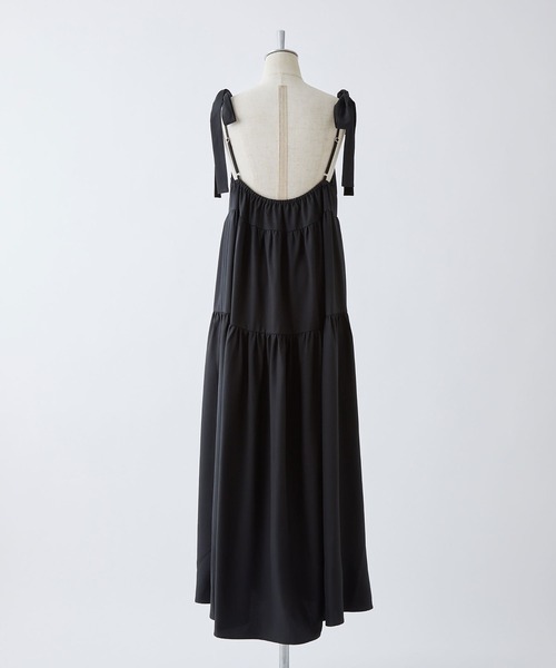 one after another NICE CLAUP（ワンアフターアナザーナイスクラップ）の「肩リボンティアードワンピース/WEB限定アイテム/リバイバル（ワンピース・レディース・ブラック/アイボリー/レッド/ピンク/グレー・MEDIUM/SMALL）」の11枚目の写真