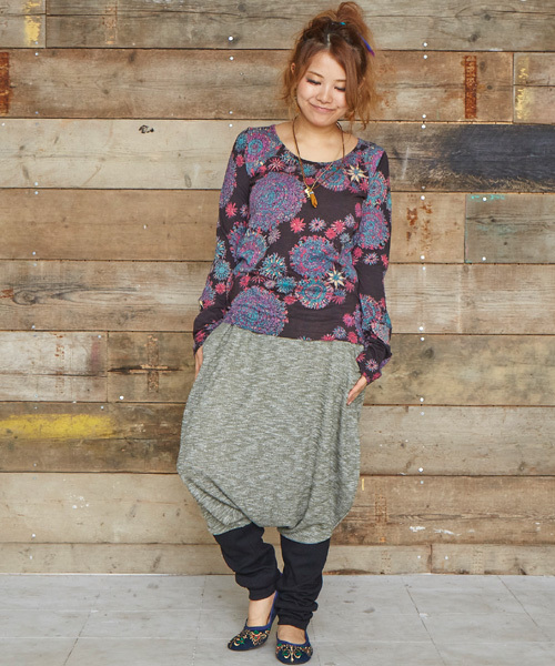 チャイハネ（チャイハネ）の「【チャイハネ】バルーンシルエット リラックスパンツ / レギンス（その他パンツ・レディース・カーキ/ブラック/ベージュ/ネイビー/ブラウン・FREE）」の13枚目の写真