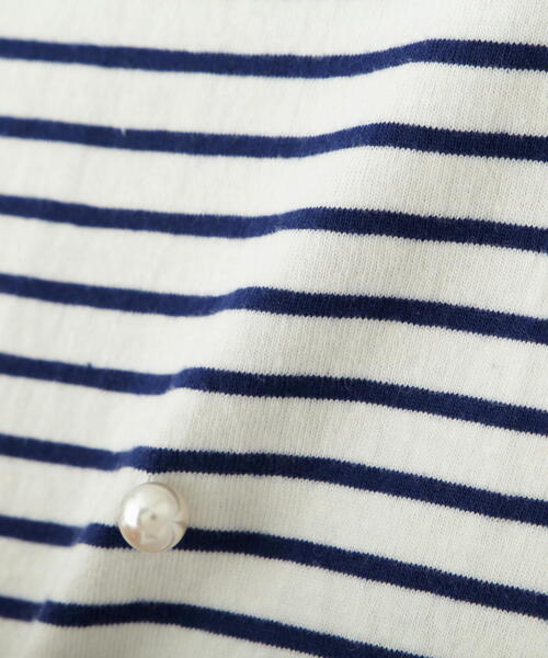 PROPORTION BODY DRESSING（プロポーションボディドレッシング）の「パールＴシャツ / 1214260601（Tシャツ/カットソー・レディース・ダークネイビー/ホワイト/ブルー系その他・FREE）」の16枚目の写真