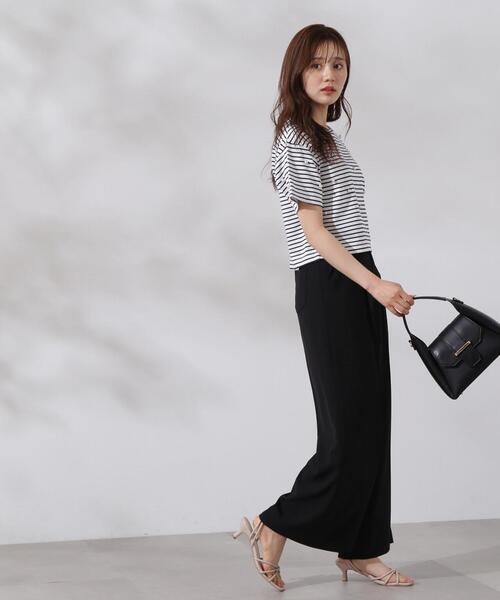 PROPORTION BODY DRESSING（プロポーションボディドレッシング）の「パールＴシャツ / 1214260601（Tシャツ/カットソー・レディース・ダークネイビー/ホワイト/ブルー系その他・FREE）」の5枚目の写真