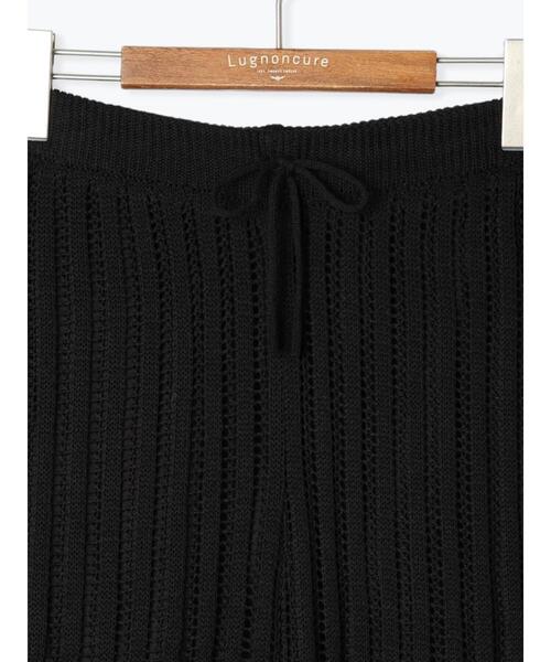 Lugnoncure(ルノンキュール)の「編地切替ニットパンツ(その他パンツ・レディース・グレー/オフホワイト/ブラック・F)」の21枚目の写真