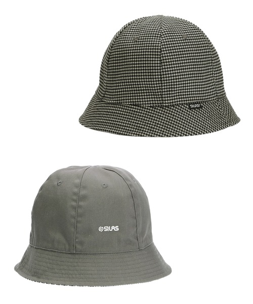 SILAS(サイラス)の「REVERSIBLE BELL HAT(ハット・メンズ・ブラック/ベージュ/グリーン・ONE SIZE)」の1枚目の写真