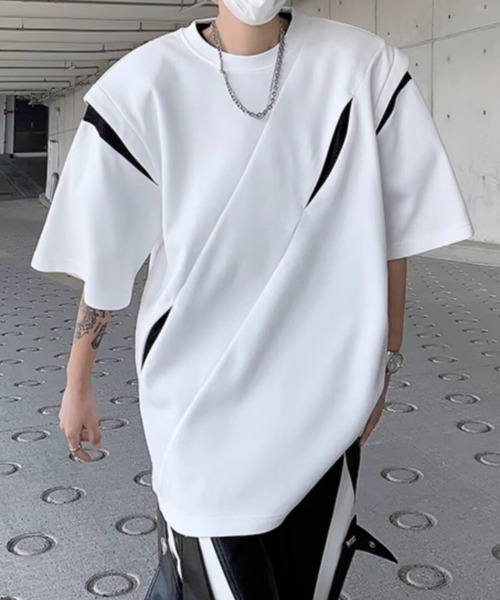 MGV（エムジーヴィー）の「Street Cutting T-shirt（Tシャツ/カットソー・メンズ・ブラック/ホワイト・MEDIUM/LARGE/X-LARGE）」の2枚目の写真