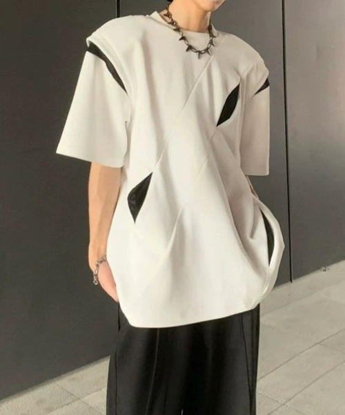 MGV（エムジーヴィー）の「Street Cutting T-shirt（Tシャツ/カットソー・メンズ・ブラック/ホワイト・MEDIUM/LARGE/X-LARGE）」の3枚目の写真