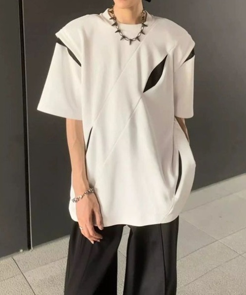MGV（エムジーヴィー）の「Street Cutting T-shirt（Tシャツ/カットソー・メンズ・ブラック/ホワイト・MEDIUM/LARGE/X-LARGE）」の9枚目の写真