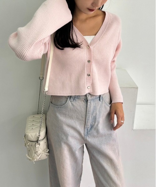 one after another NICE CLAUP（ワンアフターアナザーナイスクラップ）の「リボン＆ビジュースタッズ付きバニティバッグ（ショルダーバッグ・レディース・アイボリー/ブラック・FREE）」の18枚目の写真