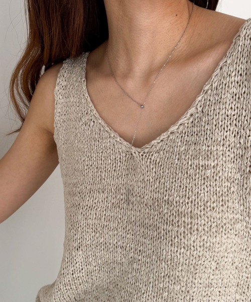 CANAL JEAN（キャナルジーン）の「Pt　スライドチェーンネックレス（ネックレス・レディース・シルバー・ONE SIZE）」の8枚目の写真