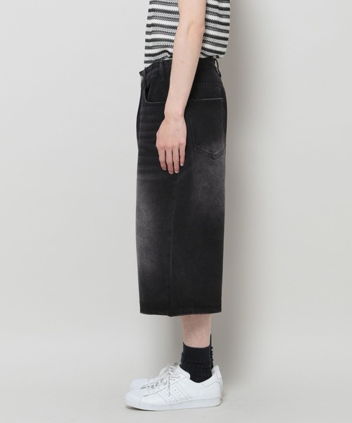 INFLATION(インフレーション)の「INFLATION/クロップワイドショートパンツ(デニムパンツ・メンズ・ブラック/ロイヤルブルー・MEDIUM/SMALL/LARGE)」の20枚目の写真