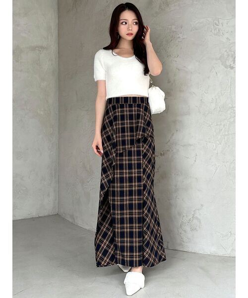 RESEXXY（リゼクシー）の「ミニシャギーニットトップス（ニット/セーター・レディース・パープル/ホワイト/ブラック・FREE）」の18枚目の写真