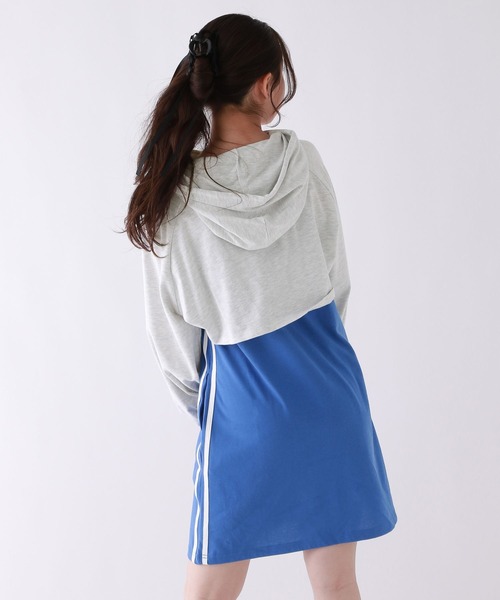 repipi armario（レピピ アルマリオ）の「☆セットアイテム☆フーディーラインワンピース（ワンピース・キッズ・スミクロ/グレー/ブルー・LARGE/MEDIUM）」の10枚目の写真