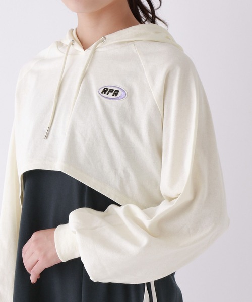 repipi armario（レピピ アルマリオ）の「☆セットアイテム☆フーディーラインワンピース（ワンピース・キッズ・スミクロ/グレー/ブルー・LARGE/MEDIUM）」の15枚目の写真