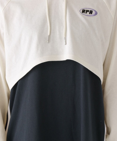 repipi armario（レピピ アルマリオ）の「☆セットアイテム☆フーディーラインワンピース（ワンピース・キッズ・スミクロ/グレー/ブルー・LARGE/MEDIUM）」の16枚目の写真