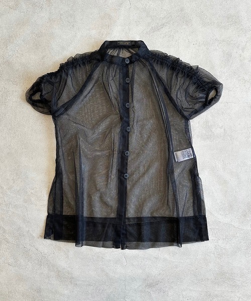 A BOND（アボンド）の「チュールシャーリングワンピース（ワンピース・キッズ・ラベンダー/ブラック・L/M/S）」の2枚目の写真