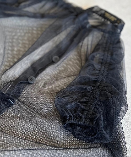 A BOND（アボンド）の「チュールシャーリングワンピース（ワンピース・キッズ・ラベンダー/ブラック・L/M/S）」の11枚目の写真