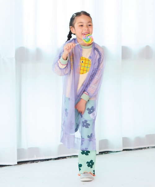 A BOND（アボンド）の「チュールシャーリングワンピース（ワンピース・キッズ・ラベンダー/ブラック・L/M/S）」の3枚目の写真