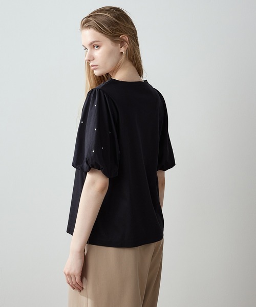 LE SOUK HOLIDAY(ルスークホリデー)の「【接触冷感】バルーンスリーブTシャツ(Tシャツ/カットソー・レディース・ブラック/ブラウン/グリーン・M/L)」の18枚目の写真