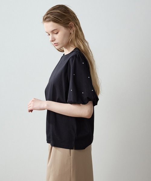 LE SOUK HOLIDAY(ルスークホリデー)の「【接触冷感】バルーンスリーブTシャツ(Tシャツ/カットソー・レディース・ブラック/ブラウン/グリーン・M/L)」の21枚目の写真