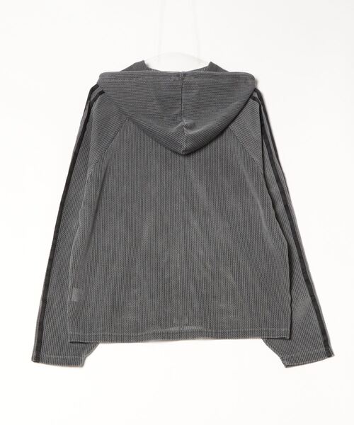 XU（エックスユー）の「【XU】pigment track mesh zip hoodie（パーカー・メンズ・ベージュ/チャコール・ONE SIZE）」の9枚目の写真