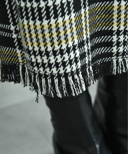 INTERPLANET（インタープラネット）の「ＢＩＧチェックツイードタイトスカート（スカート・レディース・イエロー/ブラック・FREE）」の14枚目の写真