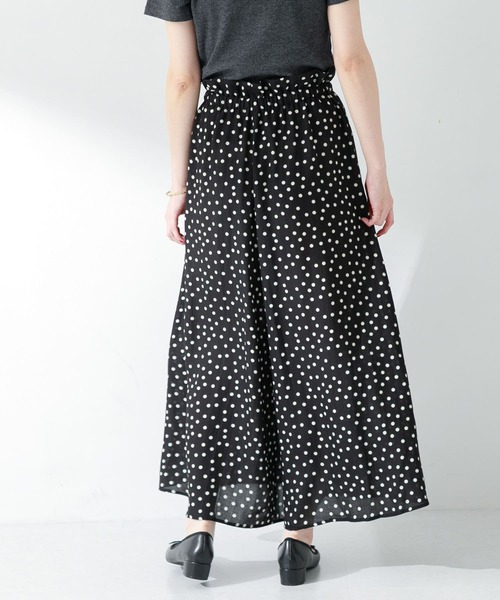 ★新品タグ付★アーバンリサーチ 【かぐれ】　ガウチョ　パンツ　ドット　黒　フリー ☆新品タグ付☆アーバンリサーチ 【かぐれ】 ガウチョ パンツ ドット