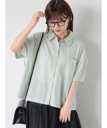 ehka sopo | バックドロストストライプシャツ(シャツ/ブラウス)
