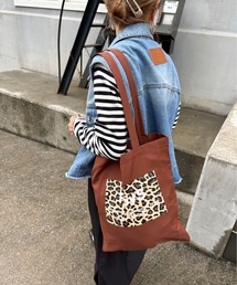 feepur by saya | 【2nd anniversary】レオパードカラートート(トートバッグ)