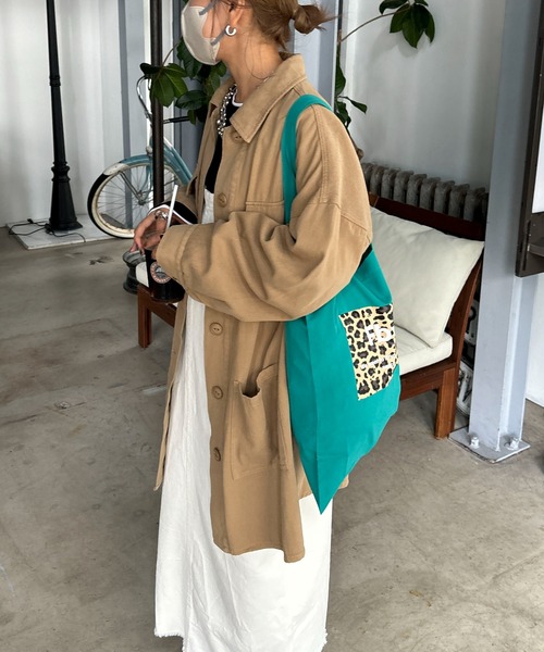 feepur by saya（フェピュールバイサヤ）の「【2nd anniversary】レオパードカラートート（トートバッグ・レディース・ブラウン/ターコイズブルー/パープル・MEDIUM）」の14枚目の写真