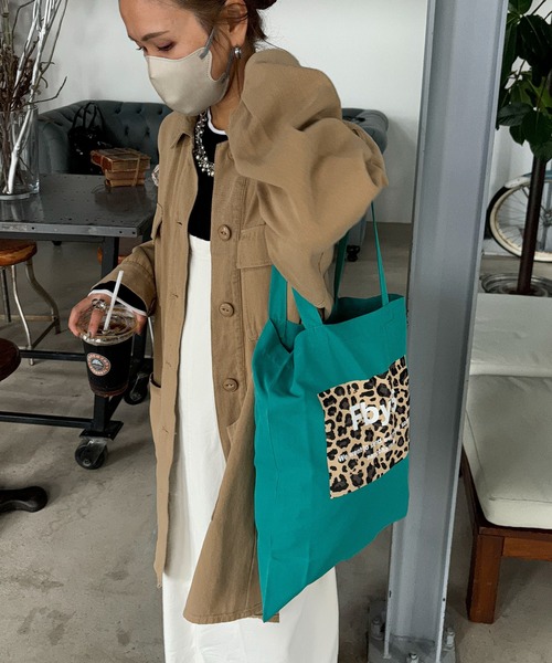 feepur by saya（フェピュールバイサヤ）の「【2nd anniversary】レオパードカラートート（トートバッグ・レディース・ブラウン/ターコイズブルー/パープル・MEDIUM）」の15枚目の写真