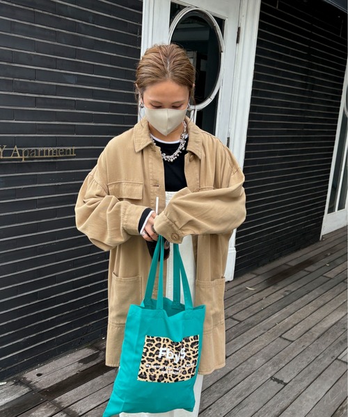 feepur by saya（フェピュールバイサヤ）の「【2nd anniversary】レオパードカラートート（トートバッグ・レディース・ブラウン/ターコイズブルー/パープル・MEDIUM）」の17枚目の写真