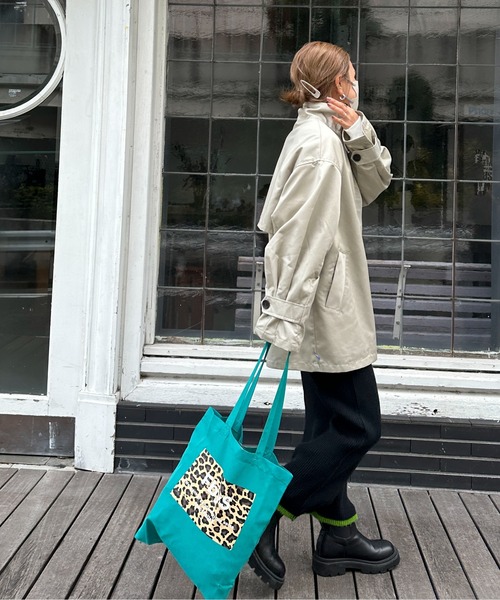 feepur by saya（フェピュールバイサヤ）の「【2nd anniversary】レオパードカラートート（トートバッグ・レディース・ブラウン/ターコイズブルー/パープル・MEDIUM）」の21枚目の写真