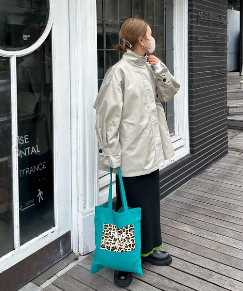 feepur by saya（フェピュールバイサヤ）の「【2nd anniversary】レオパードカラートート（トートバッグ・レディース・ブラウン/ターコイズブルー/パープル・MEDIUM）」の18枚目の写真