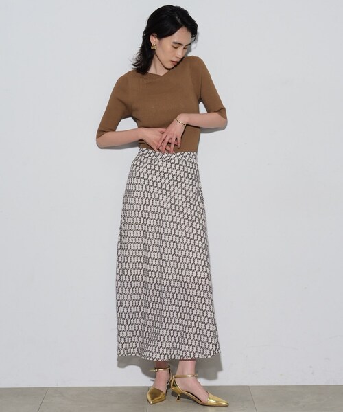 GALLEST（ギャレスト）の「◆ヴィンテージ柄フレアスカート（スカート・レディース・ブラック系4/アイボリー系4・36/38/40）」の6枚目の写真