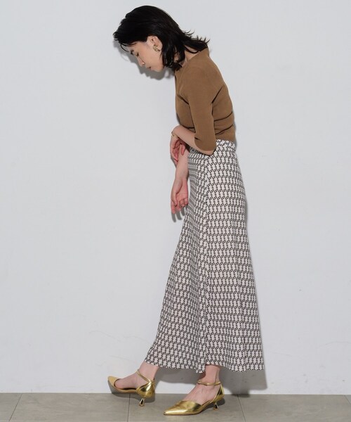 GALLEST（ギャレスト）の「◆ヴィンテージ柄フレアスカート（スカート・レディース・ブラック系4/アイボリー系4・36/38/40）」の8枚目の写真