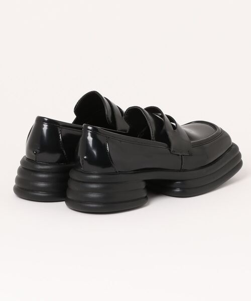 HALEY PESCA（ヘーリーペスカ）の「HALEY PESCA/スクエアトゥ 厚底ローファー（ローファー・レディース・ブラック・38/40/36）」の17枚目の写真