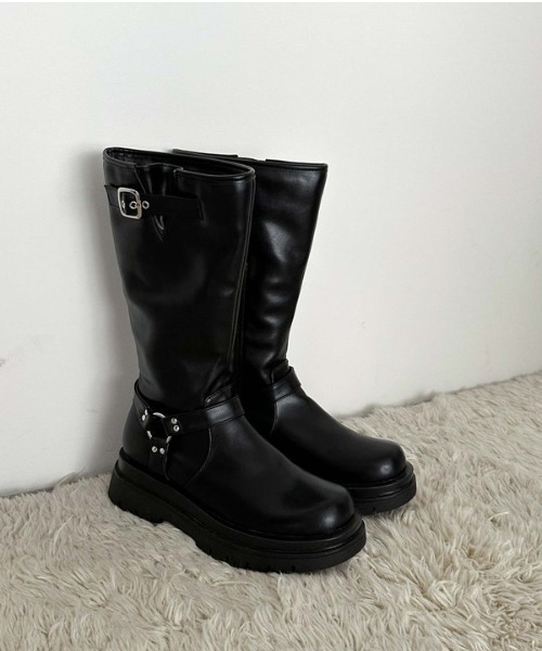 archives(アルシーヴ)の「エンジニアブーツ(ブーツ・レディース・ブラウン/ブラック・MEDIUM/LARGE)」の5枚目の写真