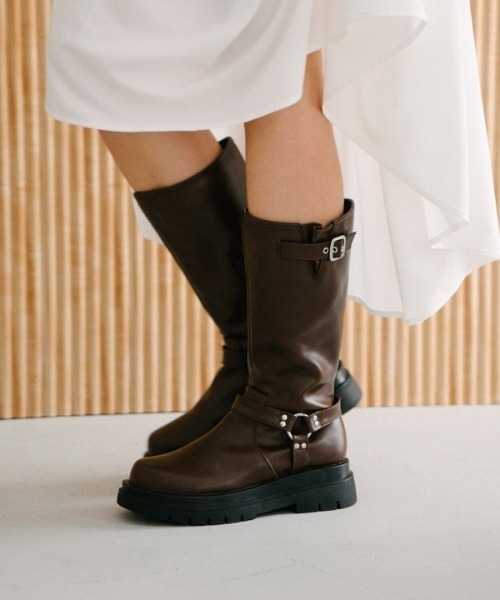 archives(アルシーヴ)の「エンジニアブーツ(ブーツ・レディース・ブラウン/ブラック・MEDIUM/LARGE)」の15枚目の写真