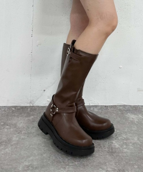 archives(アルシーヴ)の「エンジニアブーツ(ブーツ・レディース・ブラウン/ブラック・MEDIUM/LARGE)」の19枚目の写真