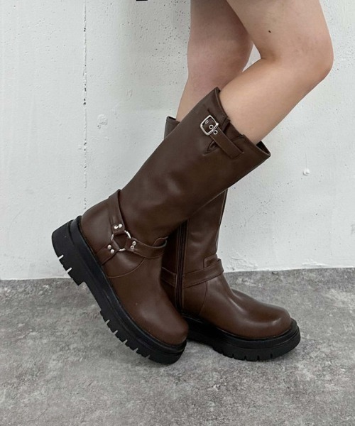 archives(アルシーヴ)の「エンジニアブーツ(ブーツ・レディース・ブラウン/ブラック・MEDIUM/LARGE)」の20枚目の写真