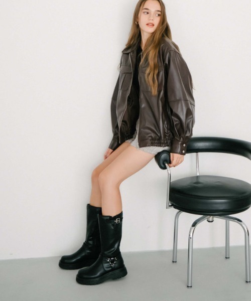 archives(アルシーヴ)の「エンジニアブーツ(ブーツ・レディース・ブラウン/ブラック・MEDIUM/LARGE)」の9枚目の写真