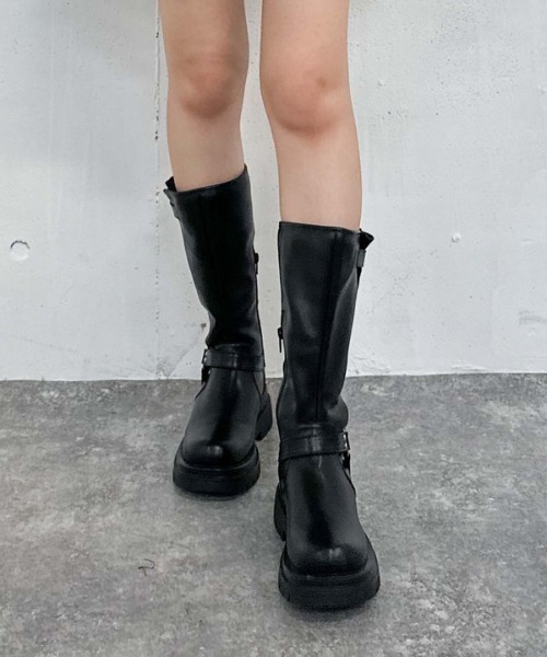 archives(アルシーヴ)の「エンジニアブーツ(ブーツ・レディース・ブラウン/ブラック・MEDIUM/LARGE)」の13枚目の写真