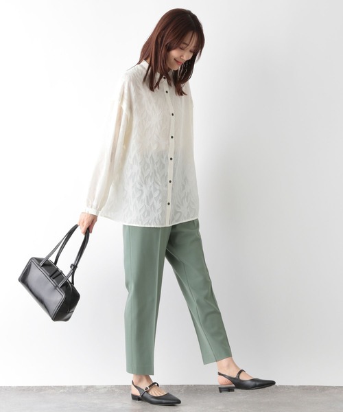 GLOBAL WORK（グローバルワーク）の「ウツクシルエットプレミアムスリムストレート/115389（その他パンツ・レディース・ミント/モカ/ブラック/ネイビー・MEDIUM/LARGE/X-LARGE/SMALL/X-SMALL）」の9枚目の写真