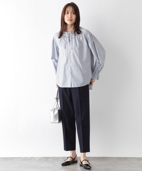 GLOBAL WORK（グローバルワーク）の「ウツクシルエットプレミアムスリムストレート/115389（その他パンツ・レディース・ミント/モカ/ブラック/ネイビー・MEDIUM/LARGE/X-LARGE/SMALL/X-SMALL）」の14枚目の写真