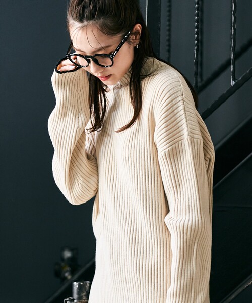 配色ラインハイネックプルオーバー M〜L FREAK'S STORE（フリークスストア）の「限定展開 配色ライン