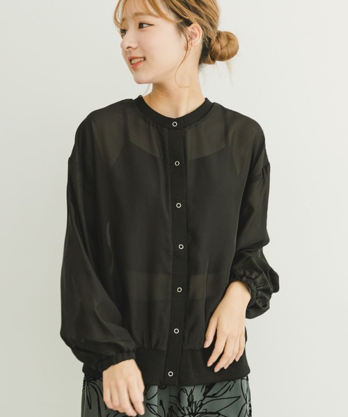 ITEMS URBANRESEARCH(アイテムズ アーバンリサーチ)の「シアーボタンブルゾン(ブルゾン・レディース・ホワイト系その他/ブラック・FREE)」の18枚目の写真