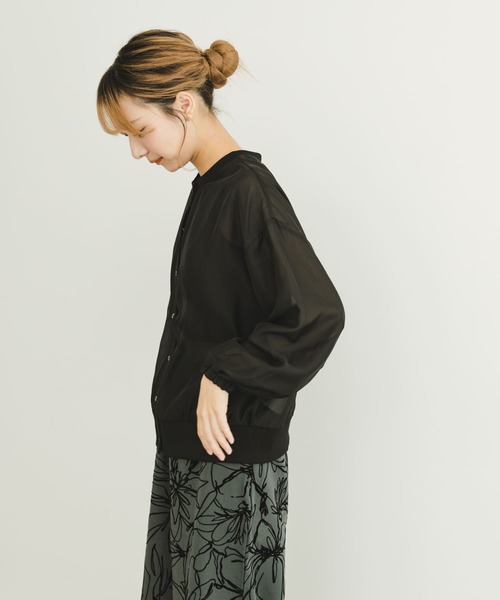 ITEMS URBANRESEARCH(アイテムズ アーバンリサーチ)の「シアーボタンブルゾン(ブルゾン・レディース・ホワイト系その他/ブラック・FREE)」の20枚目の写真